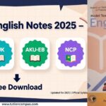 Class 9 English Notes PDF 2025 for FBISE, AJK, AKU-EB, and NCP boards available for free download with solved exercises and grammar