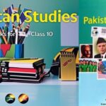 Class 10 Pakistan Studies notes PDF with textbook and stationery on desk