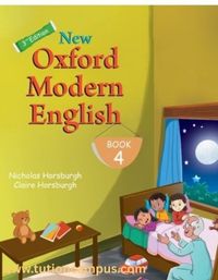 Open Oxford Modern English Book 4 showing solutions and study notes on a student desk.