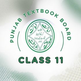 Punjab Curriculum and Textbook Board Class 11 official logo with green emblem and Urdu text