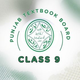 Punjab Curriculum and Textbook Board Class 9 official logo with green emblem and Urdu text